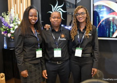 At the stand of Octoflor Jennifer Gertrude, Joseph Karanja and Lilian Achieng welcomed everyone who wanted to know more about their products.